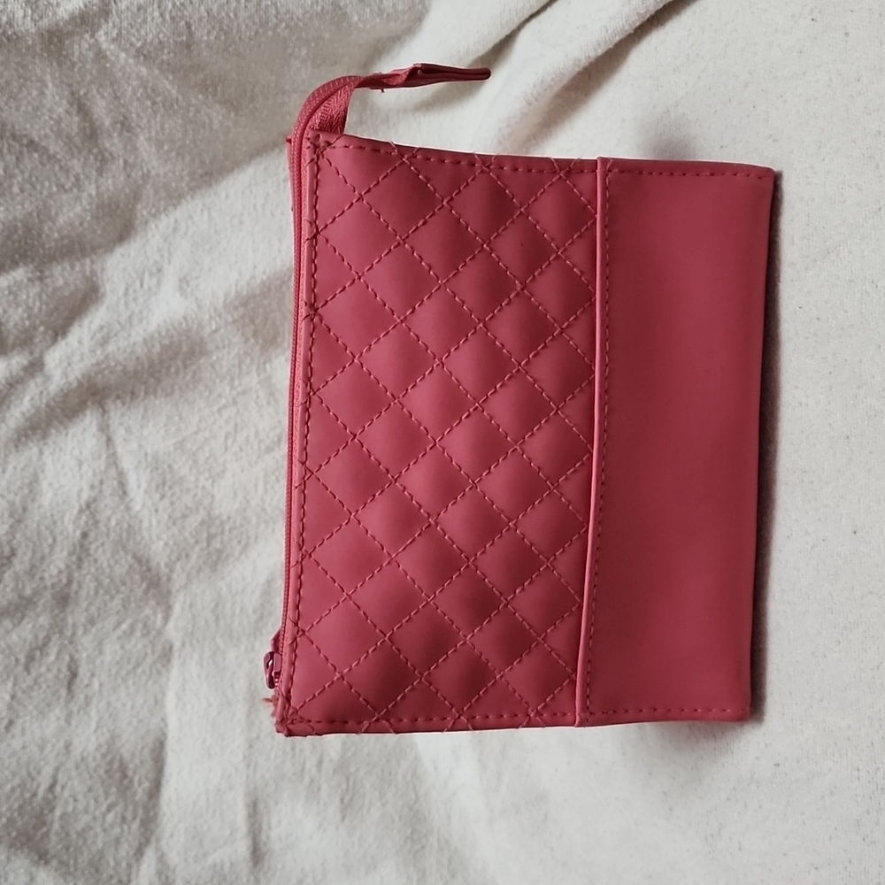 Peach Colored Cosmetic Case